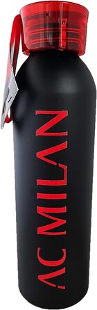 Пляшка для води Giemme Milan 650 мл, алюмінієва, футбольна, AC Milan