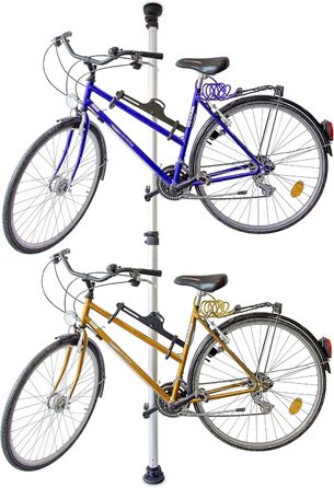 Тeleskop-fahrradhalterung Relaxdays для 2 велосипедів, регульований, срібно-чорний, STANDARD (160-340 см)