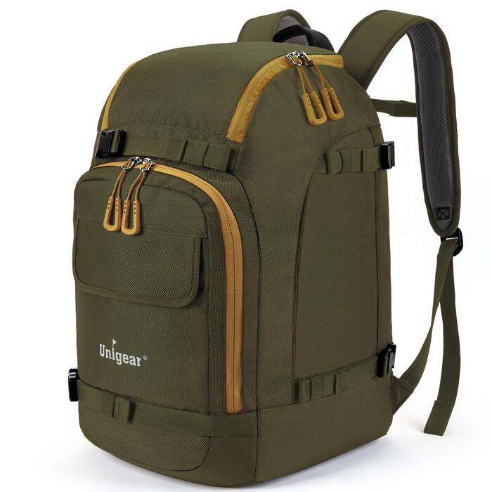 Рюкзак для лижного спорядження Unigear 50L/70L з відділенням для шолома, 50/70 літрів, армійний зелений
