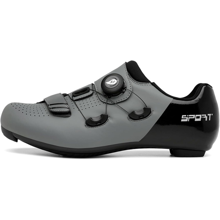 NGARY Велосипедні шкарпетки для чоловіків та жінок, для шосейних велосипедів, сумісні з Peloton, Look SPD SPD-SL Delta, білі (41 EU, Gray Grau)