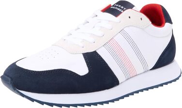 Кросівки Tommy Hilfiger Runner Evo Mix Stitch білі (42 EU, блакитний Desert Sky)