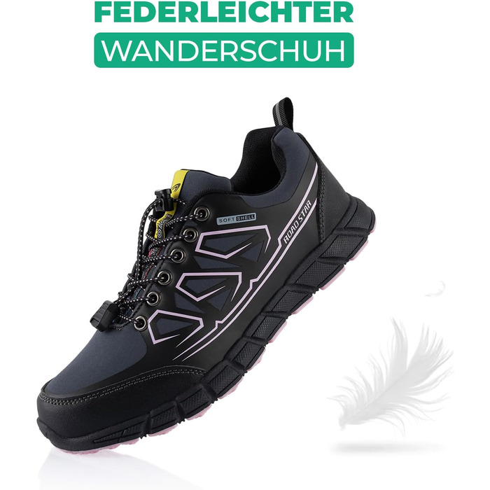 Черевики для хайкінгу та трекінгу Softshell для жінок та чоловіків. Хайкінг, трекінг, біг по пересіченій місцевості. Кольори: синій, зелений. Розміри: 41 EU, чорний, рожевий