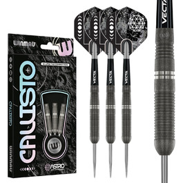 Дартс WINMAU Callisto 90% вольфрам, професійний набір з сталевим наконечником, 3 комплектації, ваги 22-26 г, з крилами та держателями