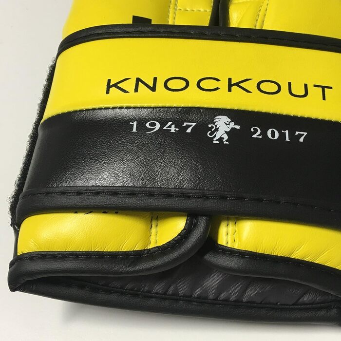 Боксерські рукавички LEONE 1947 KNOCKOUT, унісекс, жовті, 10 OZ (GN371)