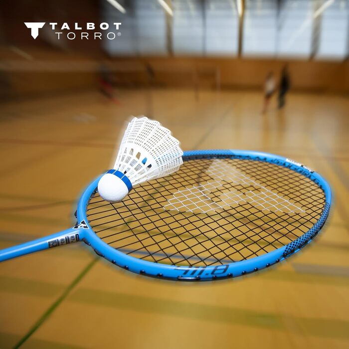 Набір тенісних м'ячів для бадмінтону Talbot Torro Tech 350, 6 шт., кошик: білий, швидкість: середній