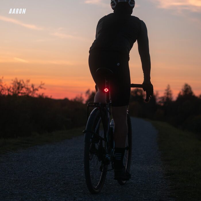 Велофара AARON 100/50 LUX: комплект передньої та задньої велофари, USB, StVZO, водонепроникна, для міських велосипедистів та електровелосипедів