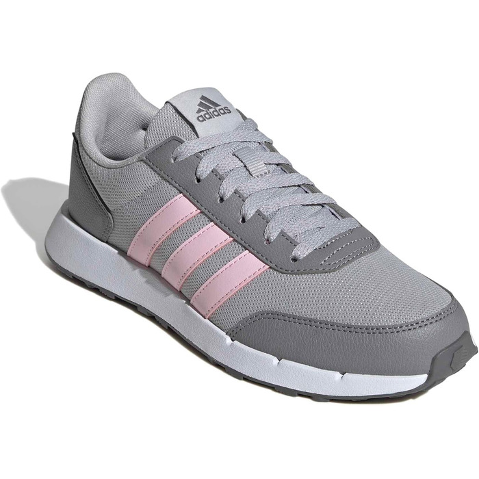 Кросівки для бігу Adidas Run 50s, 38 EU, сірий/рожевий/сірий, для жінок