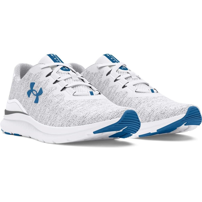 Чоловічі кросівки для бігу Under Armour Charged Impulse 3 Tech F001 (43 EU, білий/білий/фотонічний синій)