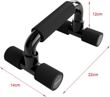 Паралелети для віджимань Push Up Bars, чорні - фітнес обладнання