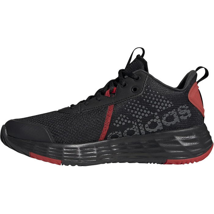 Кросівки баскетбольні adidas Own The Game 2.0 Lightmotion Mid, 42 2/3 EU, чорний/білий/карбон