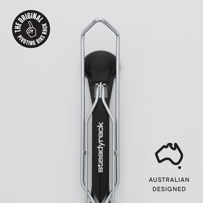 Тримач для велосипеда на стіну Steadyrack Classic Rack - Хромований, вертикальне зберігання