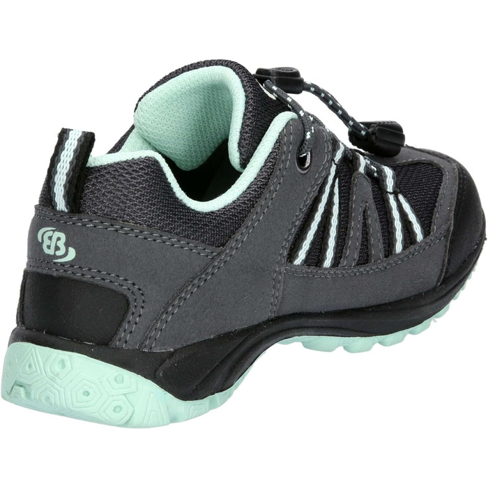 Дитячі кросівки Brütting Ohio LowTrail для дівчаток, 39 EU, антрацит/м'ятно-зелений