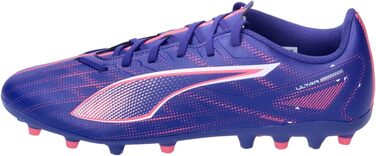 Кросівки футбольні PUMA Ultra 5 Play Mg для гри на твердих поверхнях, 43 EU, Lapis Lazuli/Puma White/Sunset Glow