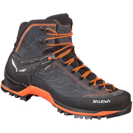 Черевики трекінгові Salewa Mountain Trainer Mid Gore-Tex для чоловіків, 47 EU, Asphalt Fluo Orange