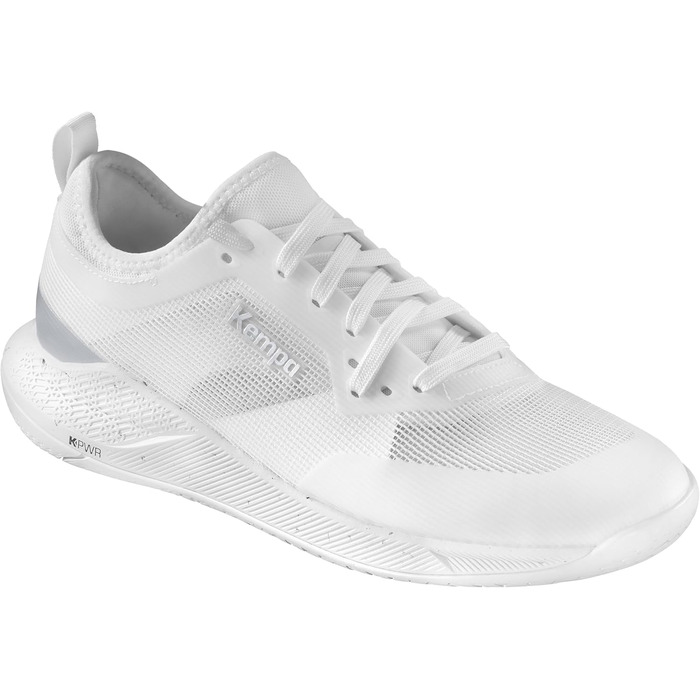 Жіночі спортивні кросівки Kempa Kourtfly, білий, флуоресцентний жовтий (38 EU, білий срібло)