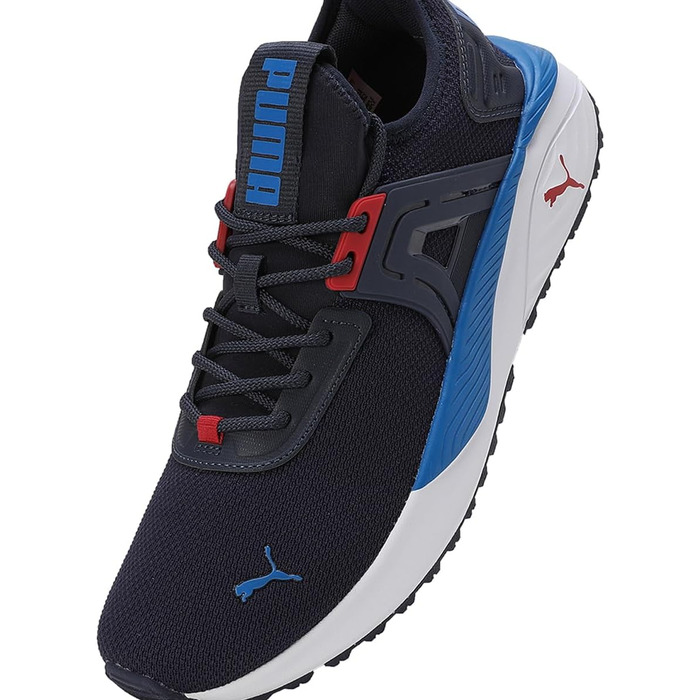 Кросівки PUMA Pacer 23 для жінок та чоловіків, 46 EU, чорний/червоний/королівський блакитний