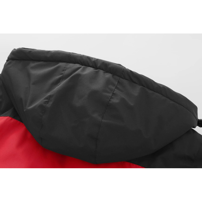 Жіноча водонепроникна легка куртка-дощовик вітрозахисна з капюшоном, світло-зелена (M, червоний/похідний, однотонний (Getaway Solids))