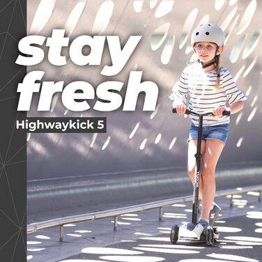 Дитячий самокат Scoot&Ride Highwaykick 5 LED, сталевий колір