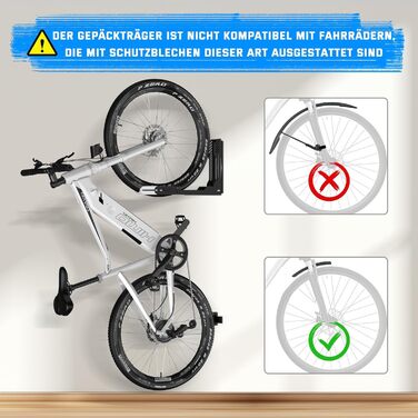 Настінна підставка для велосипеда IMAYCC - міцна, до 40 кг, для гаража, біла