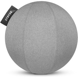 Фітбол STRYVE Active Ball 65/70 см, сіро-бежевий, для фітнесу та офісу, з антиковзкою поверхнею, до 150 кг