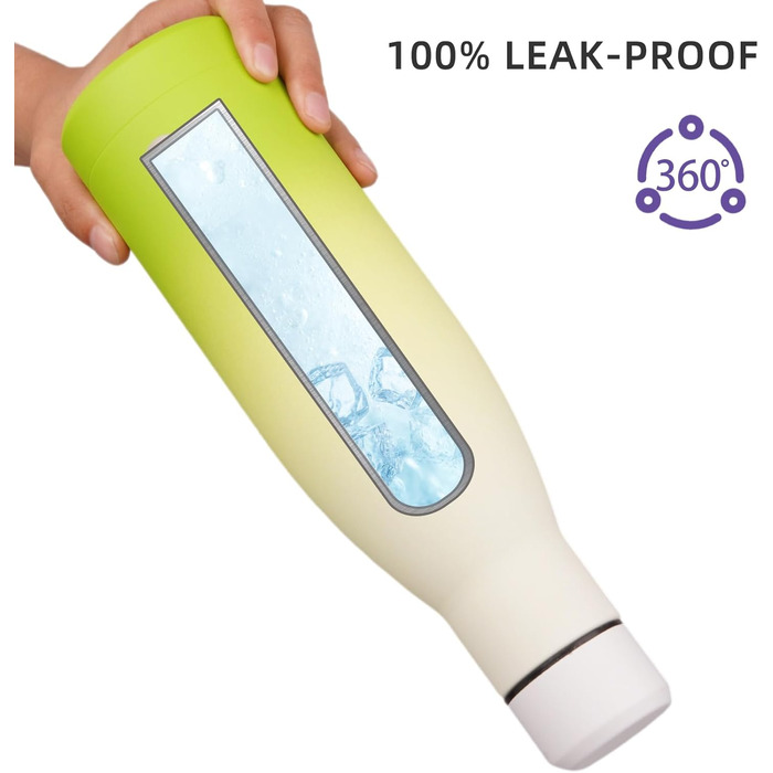 Термос-пляшка BJPKPK 500 мл з нержавіючої сталі, чорно-червоний колір. Зручна, багаторазова, для гарячих та холодних напоїв, придатна для миття в посудомийній машині.