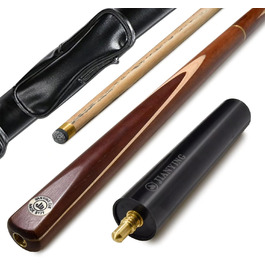 Більярдний кий AONETIGER 3/4 з'єднання, ручна робота, з шафтом з ясену, 3 частини, 57'', 18oz, наконечник 10mm, з аксесуарами та кейсом/сумкою