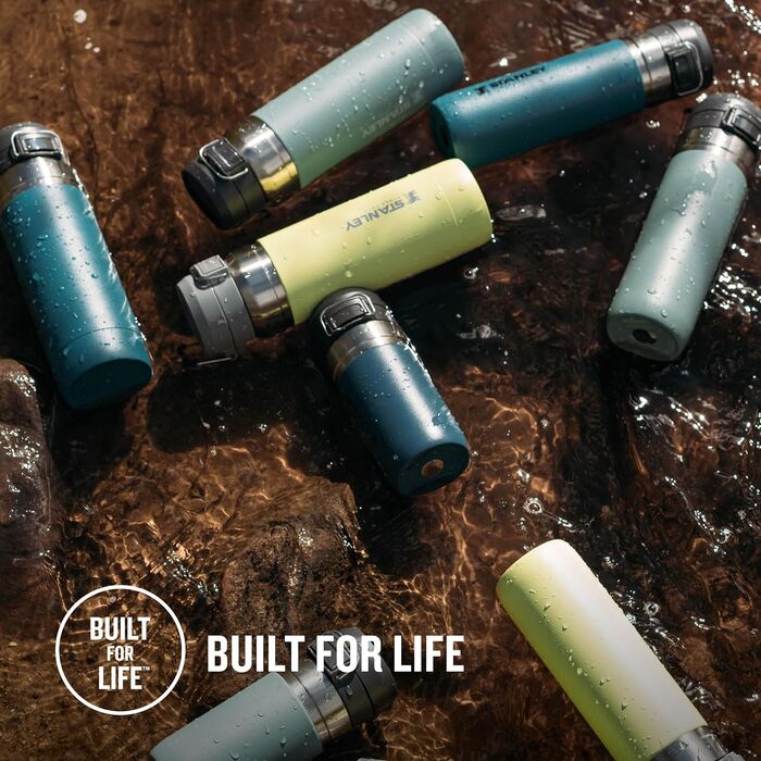 Термос-бутилка Stanley Quick Flip з нержавіючої сталі, 7+ годин холодна, BPA-free, герметична, для води, з кришкою на засувці, можна мити в посудомийці