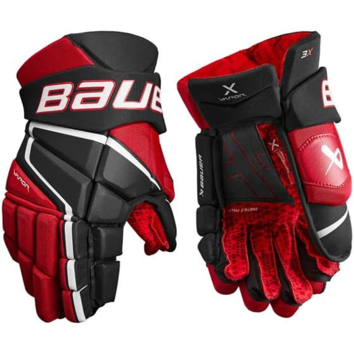 Хокейні рукавички Bauer Vapor 3X 13'' чорні/білі для підлітків