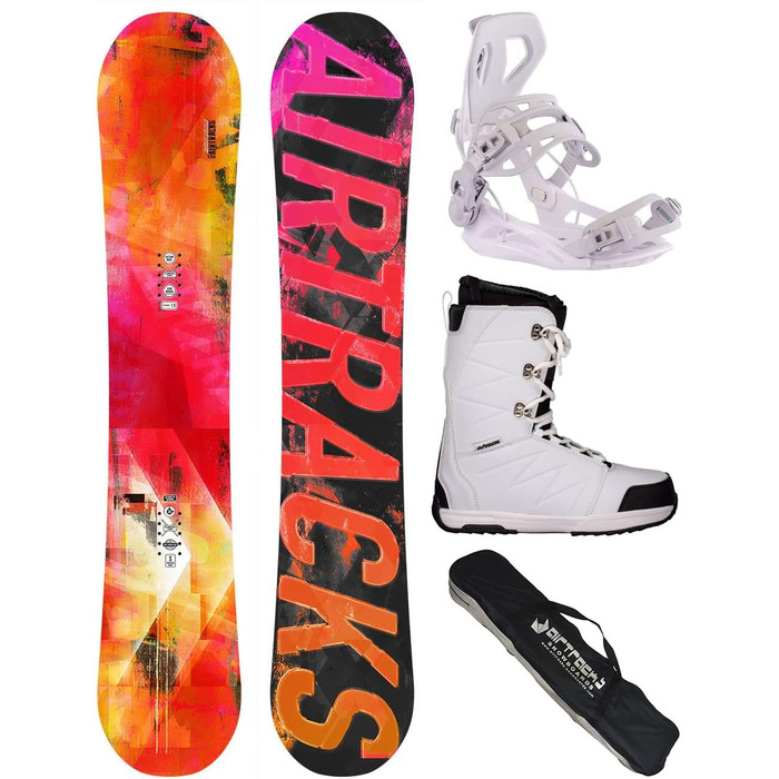 Жіночий сноуборд-комплект Airtracks Morioirs Flat Zero Rocker 150 см + кріплення Master W Fastec + черевики Star W 41 + сумка