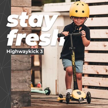 Дитячий самокат Scoot&Ride Highwaykick 3 LED, рожевий