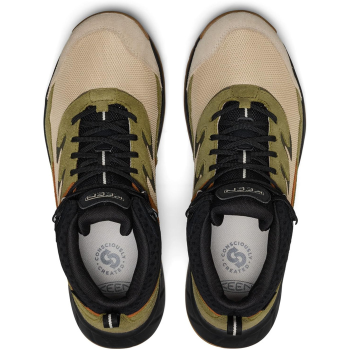 Чоловічі трекінгові черевики KEEN Hightrail Mid Waterproof, 40.5 EU, колір Сафарі Чорний