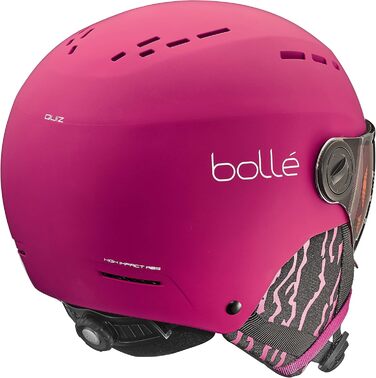 Дитячий лижний шолом Bollé Quiz Visor з візором, матовий рожево-оранжевий, розмір XS