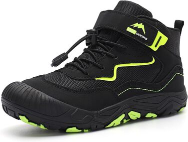 Дитячі трекінгові черевики FLIOZY - чорні, дихаючі, з антиковзкою підошвою, розмір 28 EU