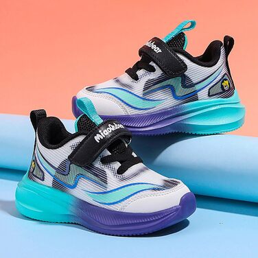 Дитячі кросівки для спорту та активного відпочинку: бігові, для туризму, легкі, з неслизькою підошвою, блакитні (27 EU)