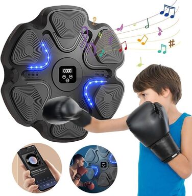 Мускульний боксерський тренажер Sunshne Smile, настінний, з Bluetooth, регулювання швидкості, для дому