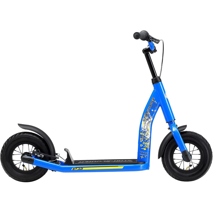 Дитячий самокат STAR SCOOTER з надувними колесами 10 дюймів, для міста, від 5 років, регульована висота, нове покоління
