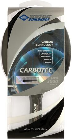 Донік-Шильдкрот тенісна ракетка CarboTec 3000, карбон, монолітна конструкція, анатомічна ручка, 758214