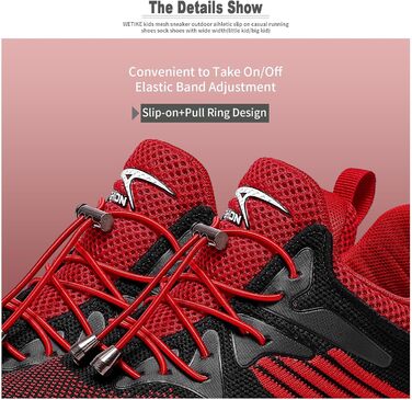 Дитячі кросівки VITIKE для хлопчиків та дівчаток, 37 EU, рожево-чорні