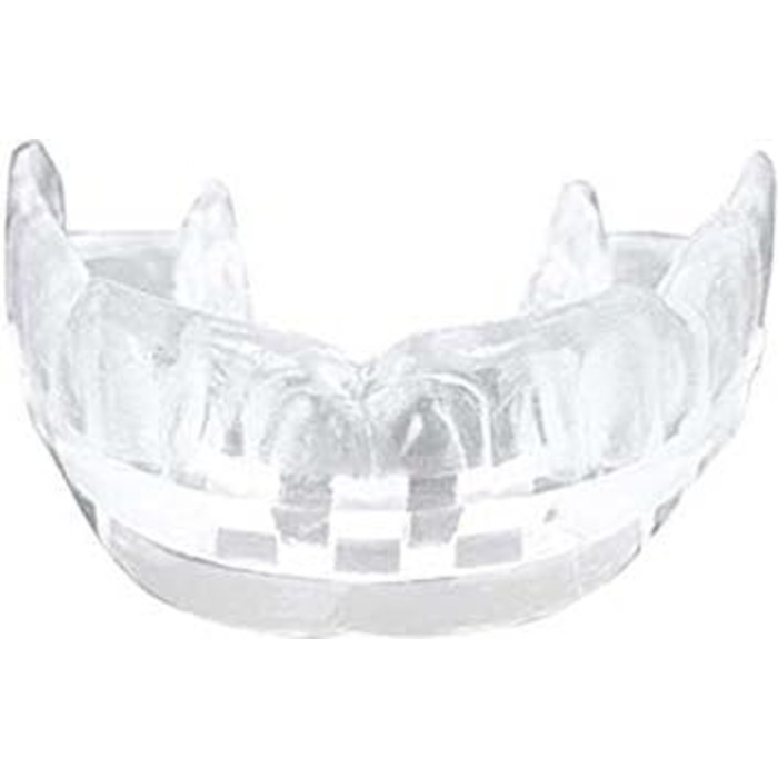 Спортивна капа BAY® CE DOPPEL PROFI SMILE прозора, для дорослих і дітей, з гігієнічним футляром, сертифікована, біла/прозора