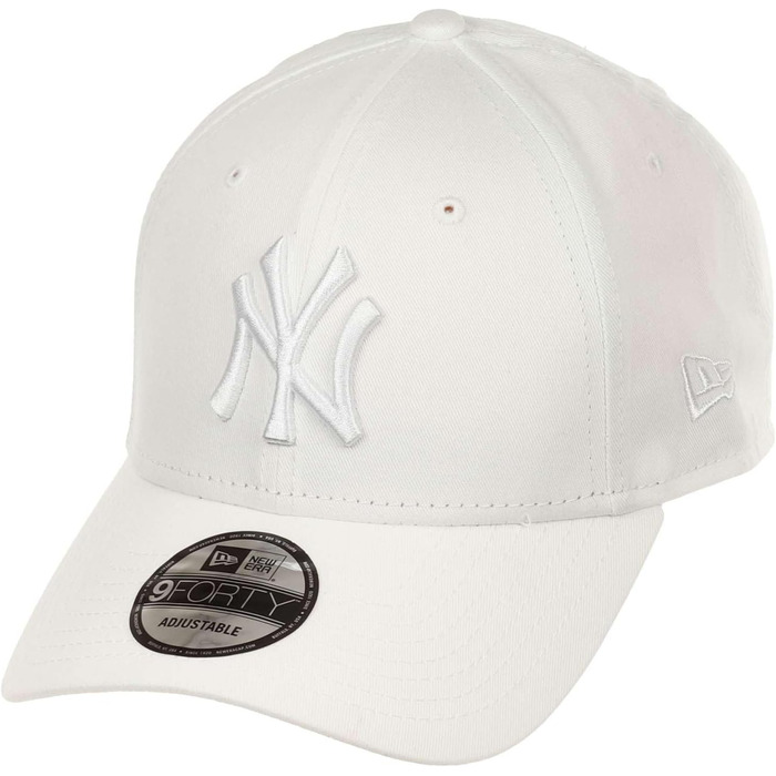 Кепка New Era New York Yankees MLB League Essential 9Forty біла, універсальний розмір