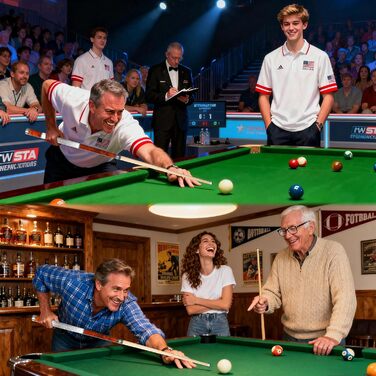 Більярдний кий GARSEN, 147.3 см, комплект з 4 шт, акорн-коричневий