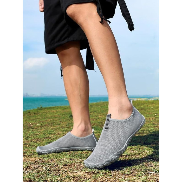 Чоловічі та жіночі аквашузи Ziitop для плавання, серфінгу, йоги. Швидка сушка, підошва з EVA, розмір 36-46 EU (41 EU, темно-сірий)