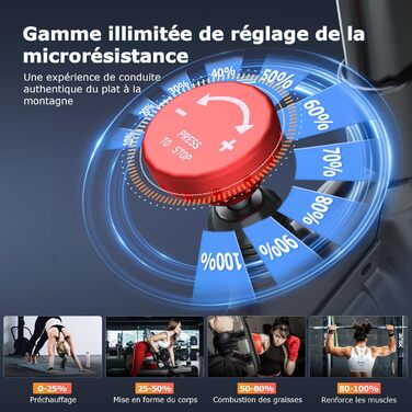 Велотренажер Wenoker: тихий ергометр з LCD-монітором, підставка для планшета, до 140 кг