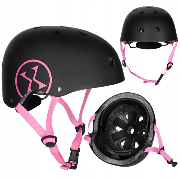 Дитячий велосипедний шолом з регулюванням та комплект захисту для скейтбордингу, розмір XS