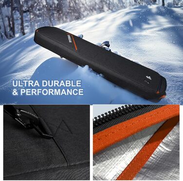Сумка для гірськолижного спорядження Unigear Skitasche, чорна, 175 см