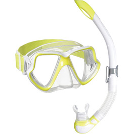 Набір для підводного плавання Mares Aquazone Combo Wahoo Neon: маска і трубка для дорослих, унісекс, жовтий колір