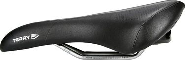 Велосидельне сідло Terry Figura GTC Gel для чоловіків, чорне, ширина 12-15 см, CrMo рама, WeatherMax Dura Silk