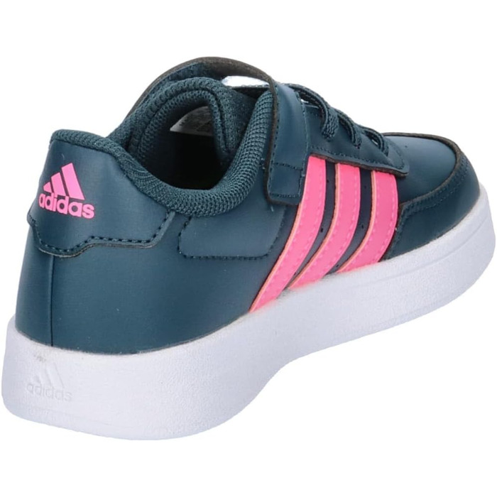 Кросівки adidas Breaknet Lifestyle Court для дітей та дорослих, білі, рожеві, чорні (36 2/3 EU)