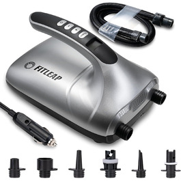 Електричний насос Fitleap для SUP, надувних матраців, каяків та ін. 12V, 20 PSI, 2-в-1 (надування/здування)
