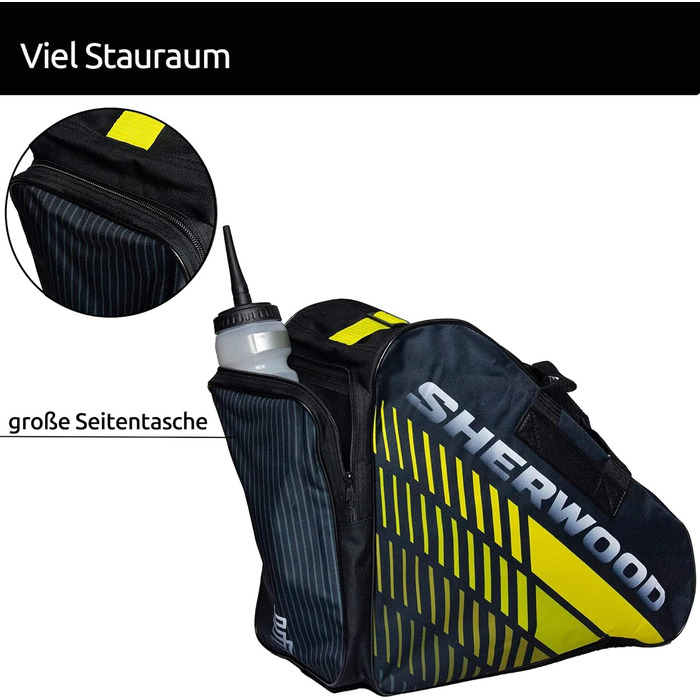 Сумка для ковзанів Sherwood Yellowline: для ковзанів, роликів та хокею (для дорослих та дітей)